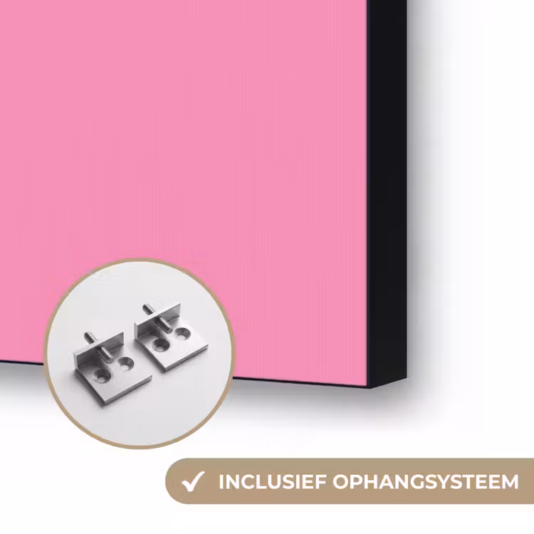 Moeder - Boodschap -Roze Textielframe zwart klein -USP_ophangsysteemNL