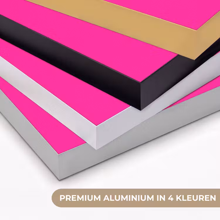 Mok - Wolken - Roze - Minimalitisch Textielframe zwart klein -USP_kleurenNL