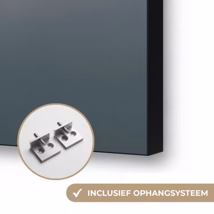Moskee - Minaretten - mist - Islamitisch Textielframe zwart klein -USP_ophangsysteemNL