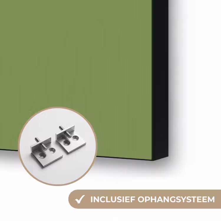 Moss - Green - Groen Textielframe zwart klein 947 -USP_ophangsysteemNL