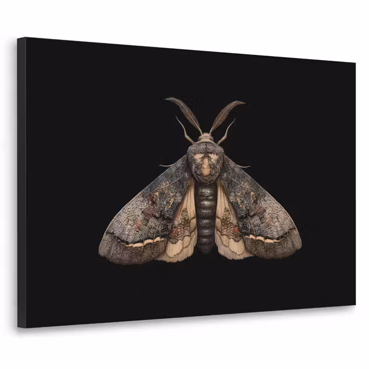 Mot - Bladachtig - Grijs Textielframe - compleet frame klein -3d