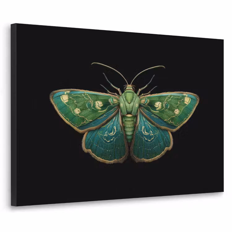 Mot - Levendig - Groen Textielframe zwart klein -3d