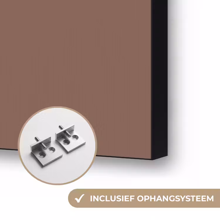 Muted - Chestnut - Bruin Textielframe zwart klein 947 -USP_ophangsysteemNL