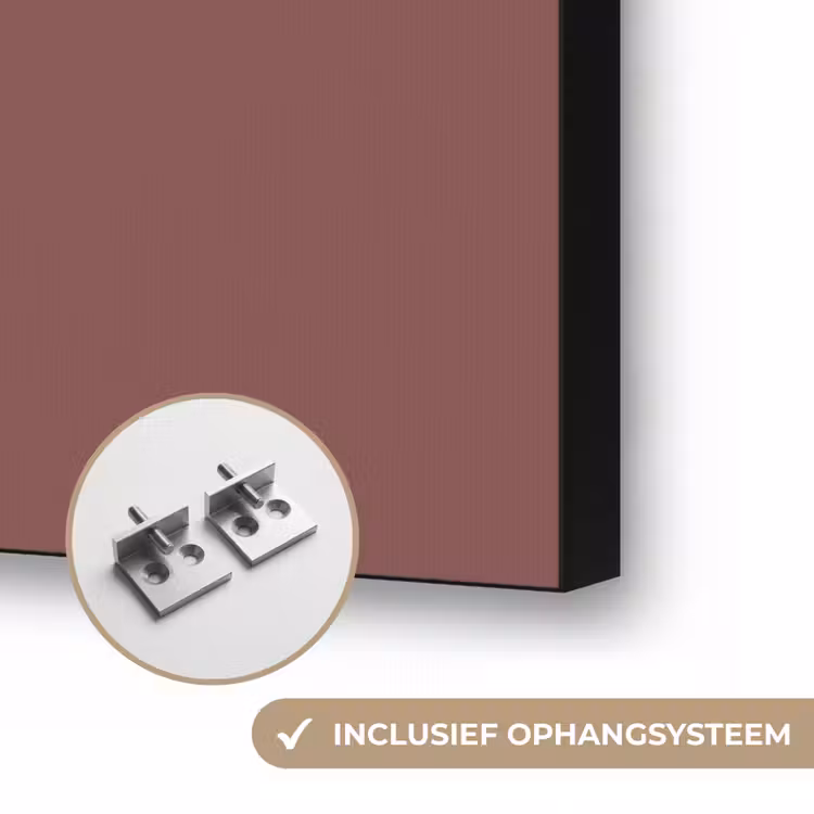 Muted - Raisin - Rood Textielframe zwart klein 947 -USP_ophangsysteemNL