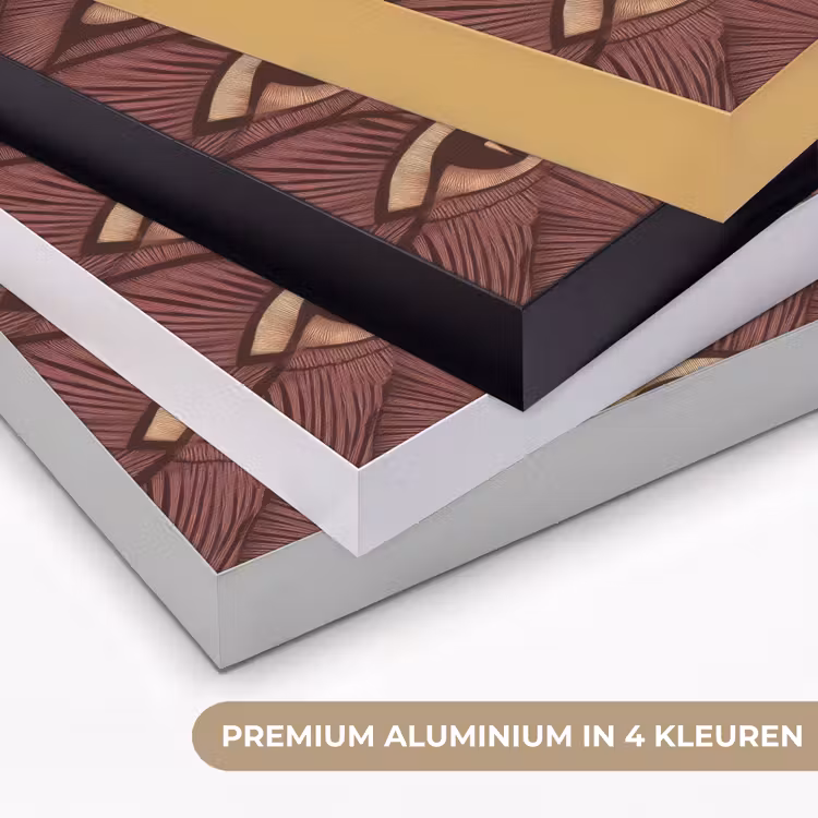 Mystiek - Ogen - Bruin Textielframe zwart klein 947 -USP_kleurenNL