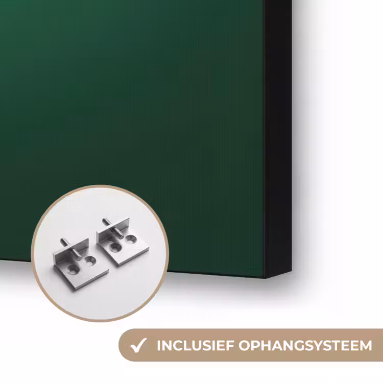 Neon - Groen - Licht Textielframe zwart klein -USP_ophangsysteemNL