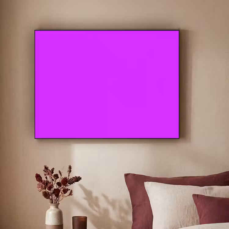 Neon - Orchid - Paars Textielframe zwart klein 947 -sfeer1