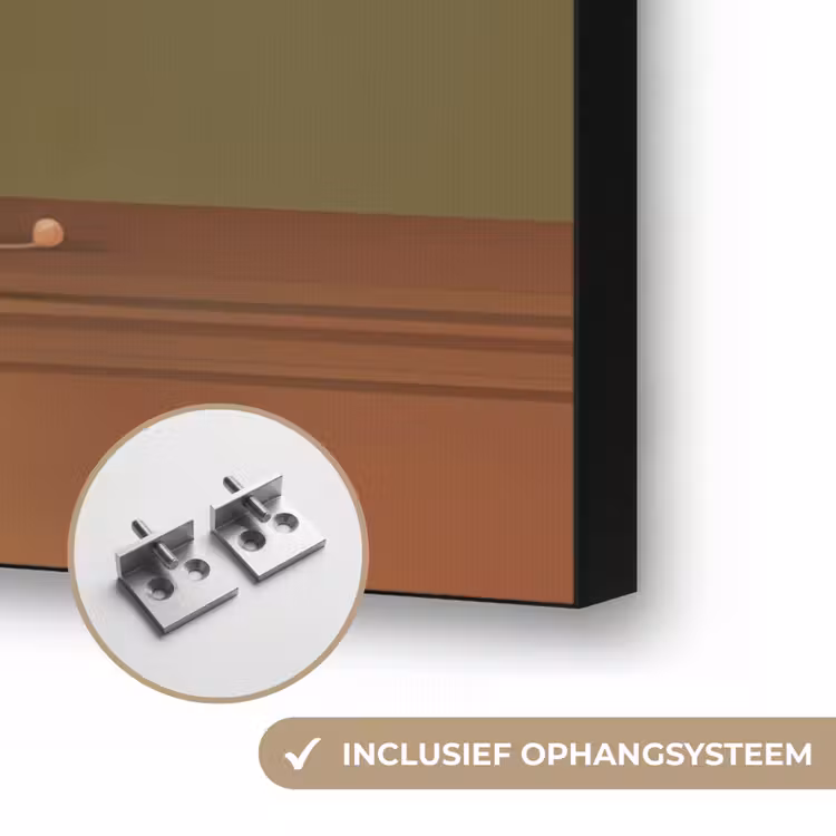 Neutral - Bloemen - Boeket - Vaas Textielframe zwart klein -USP_ophangsysteemNL