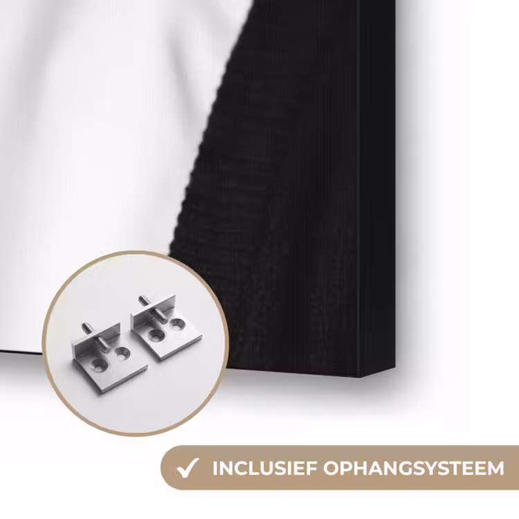 Non - Roken - Portret - Zwart - Wit - Rebels Textielframe zwart klein -USP_ophangsysteemNL