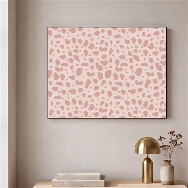 Nude - Luipaard - Tinten Textielframe zwart klein 947 -sfeer2