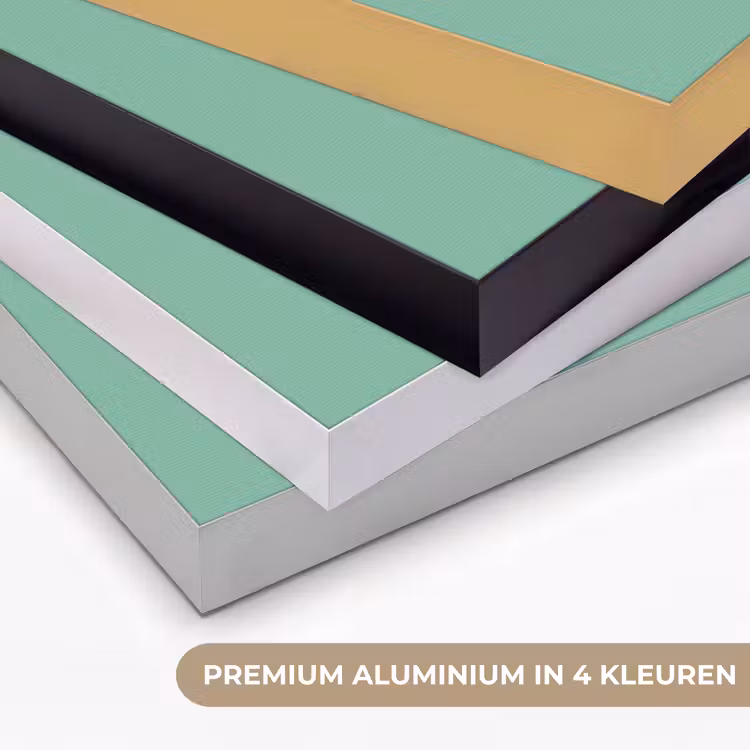 Ocean - Jade - Groen Textielframe zwart klein 947 -USP_kleurenNL