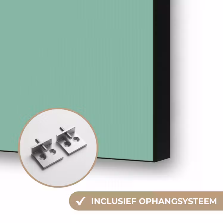 Ocean - Jade - Groen Textielframe zwart klein 947 -USP_ophangsysteemNL