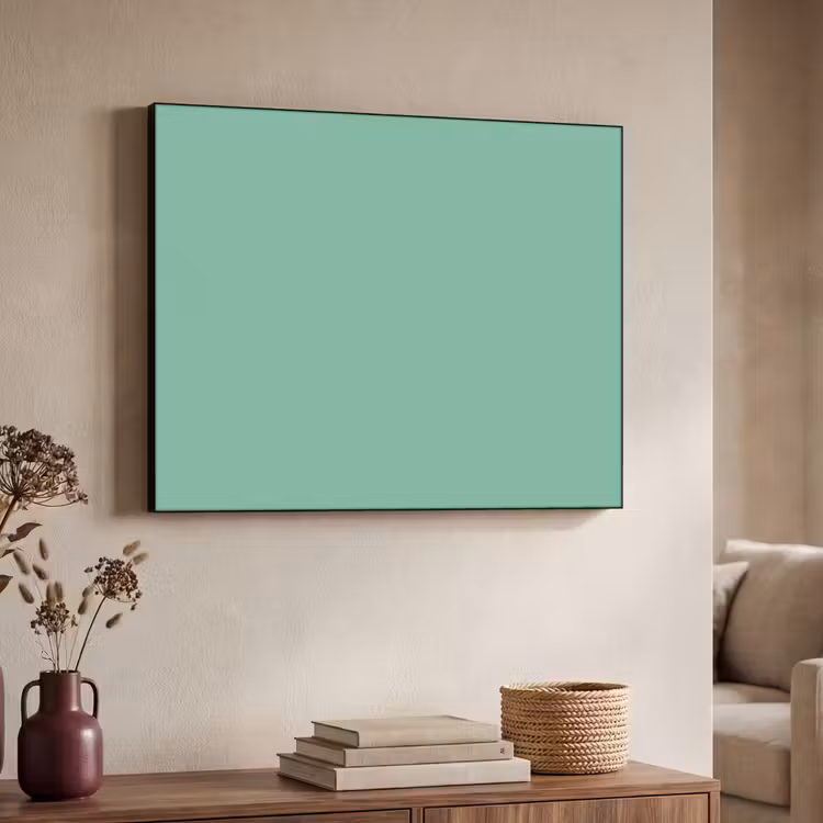 Ocean - Jade - Groen Textielframe zwart klein 947 -sfeer3