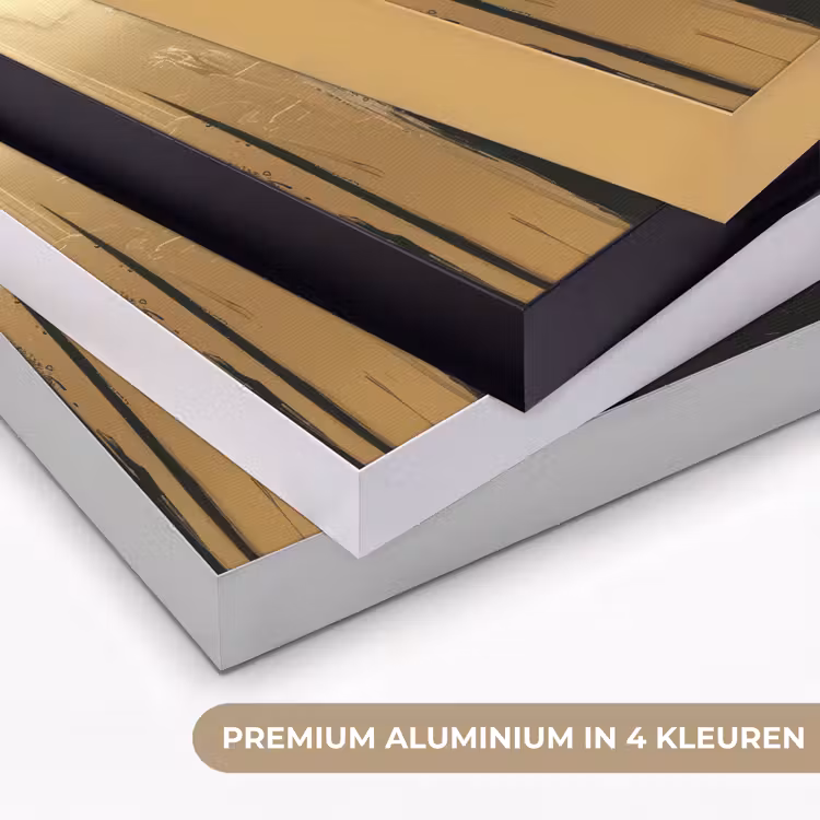Ogen - Gezicht - Goud - Strepen Textielframe zwart klein -USP_kleurenNL
