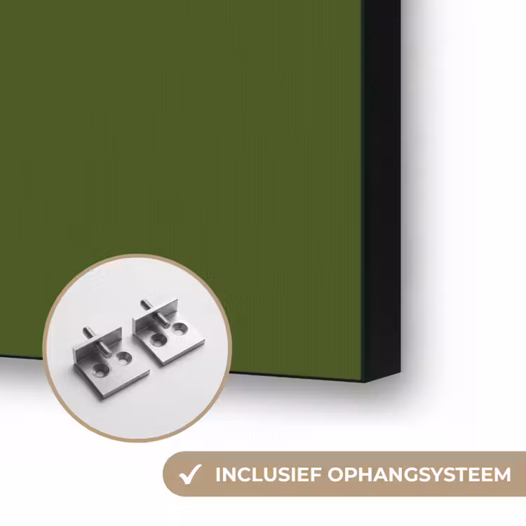 Olive - Drab - Groen Textielframe zwart klein 947 -USP_ophangsysteemNL