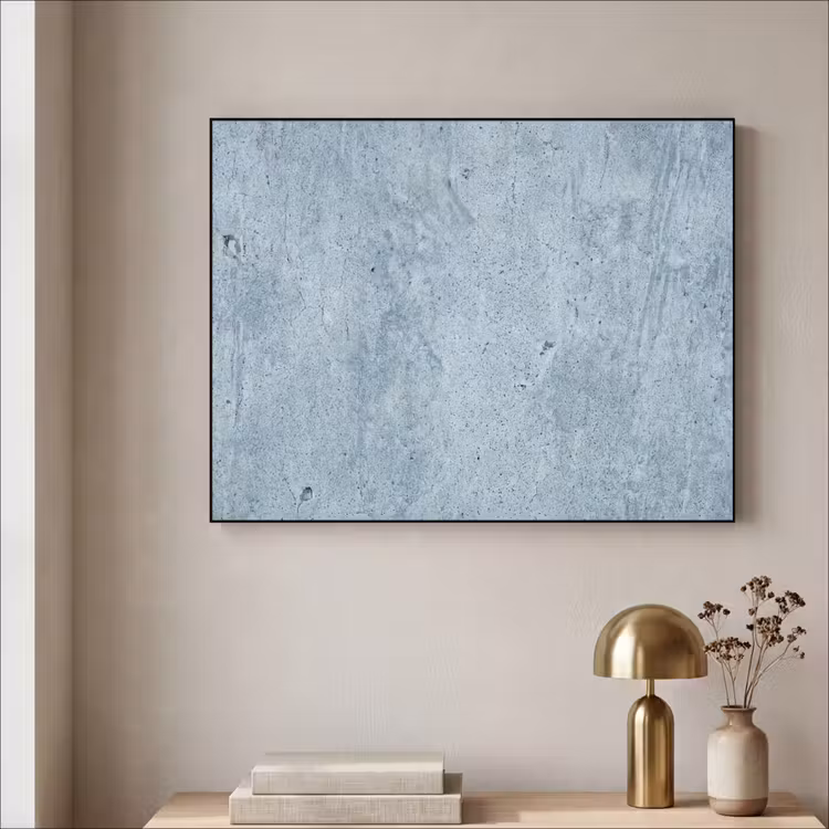 Oppervlak - Ruw - Abstract - Modern - Grijs Textielframe zwart klein -sfeer2