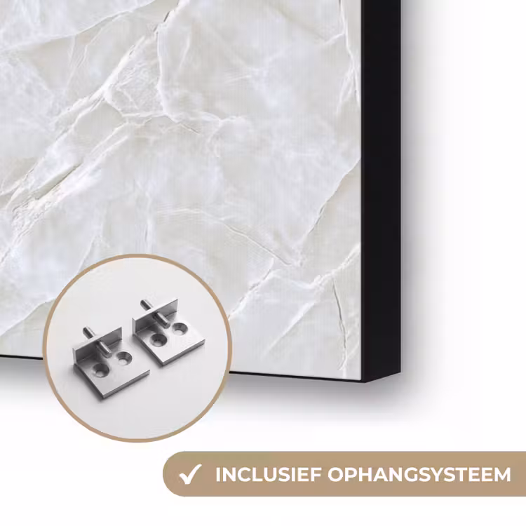 Oppervlakte - Textuur - Grijs Textielframe zwart klein 947 -USP_ophangsysteemNL