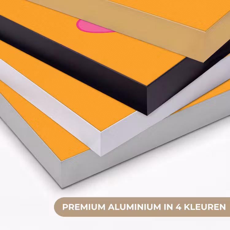 Oranje - Love - Valentijn Textielframe zwart klein -USP_kleurenNL