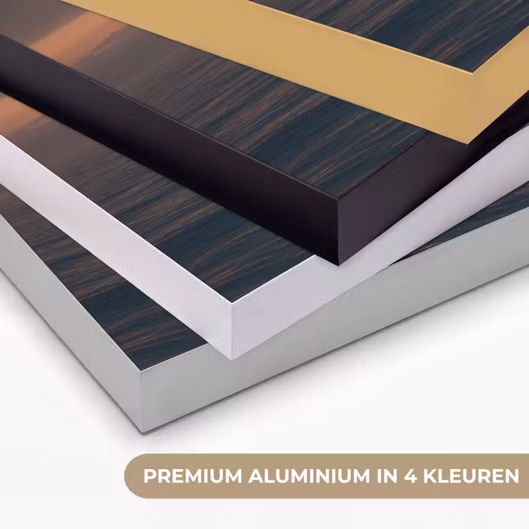 Orka - Zee - Zonsondergang Textielframe zwart klein -USP_kleurenNL