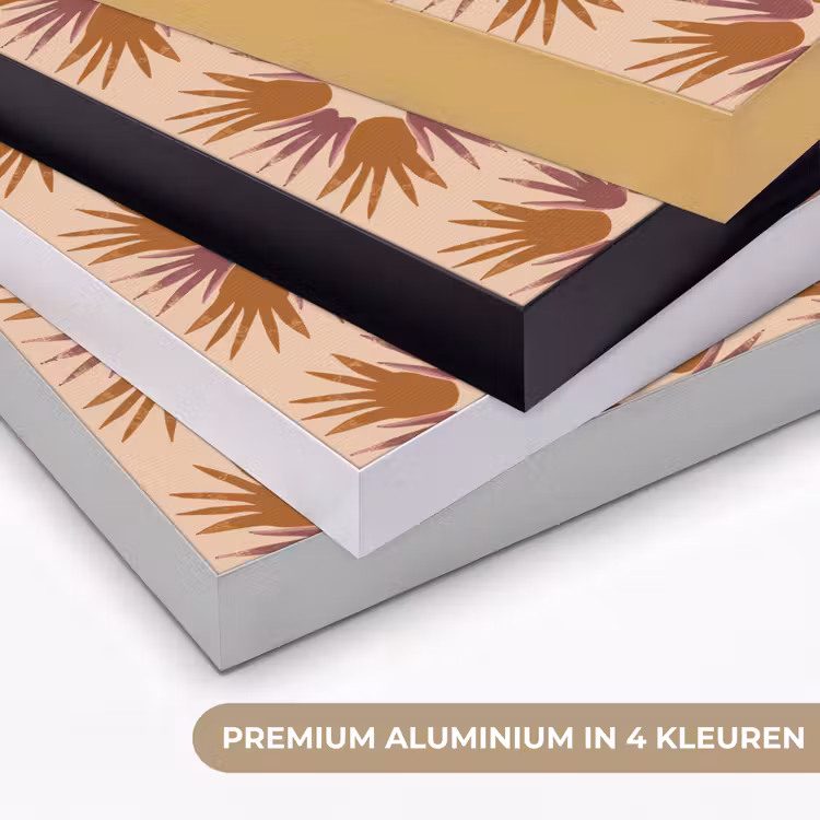 Ornament - Patroon - Oker Textielframe zwart klein 947 -USP_kleurenNL