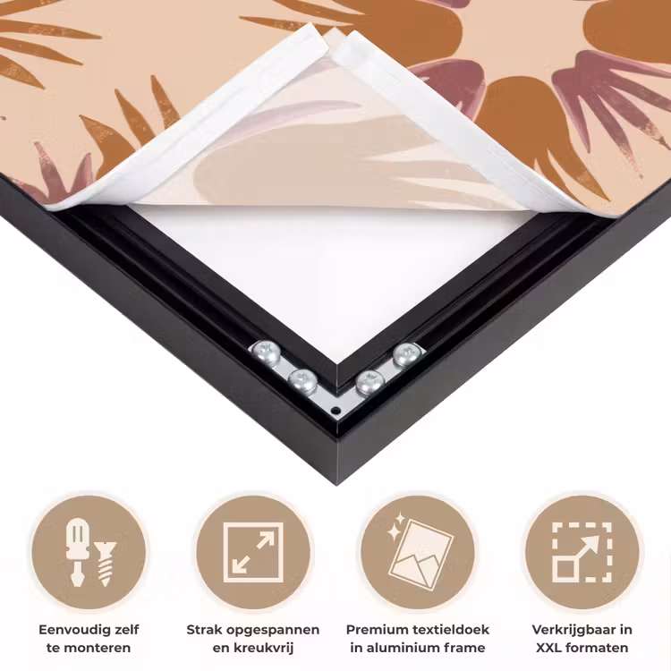 Ornament - Patroon - Oker Textielframe zwart klein 947 -USP_feed_closeupNL