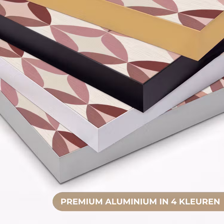 Ovaal - Textuur - Roze Textielframe zwart klein 947 -USP_kleurenNL