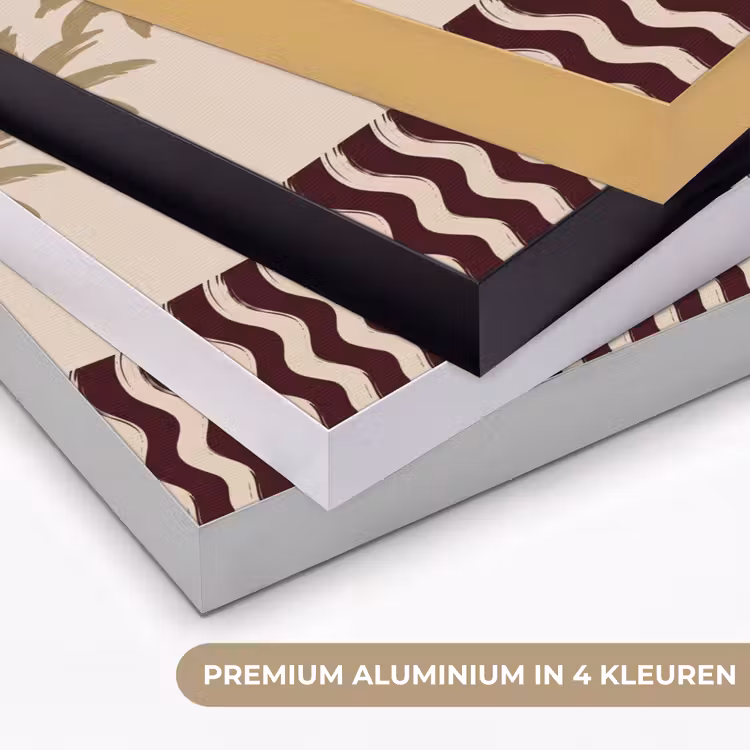 Paard - Galopperend - Woestijn - Illustratie Textielframe zwart klein -USP_kleurenNL