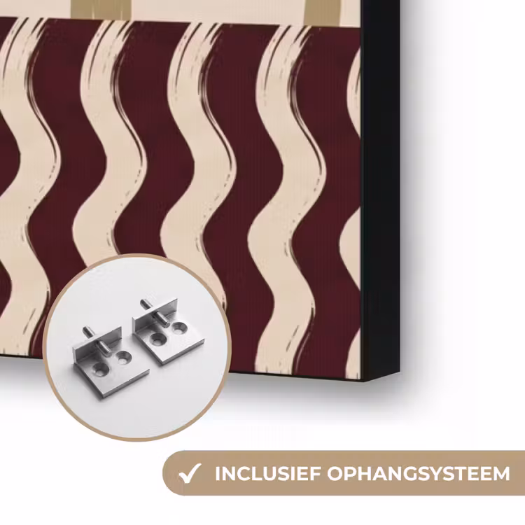Paard - Galopperend - Woestijn - Illustratie Textielframe zwart klein -USP_ophangsysteemNL