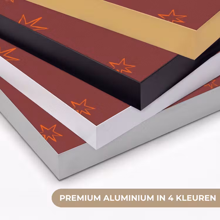Paard - Ruiter - Sterren - Nacht - Illustratie Textielframe zwart klein -USP_kleurenNL