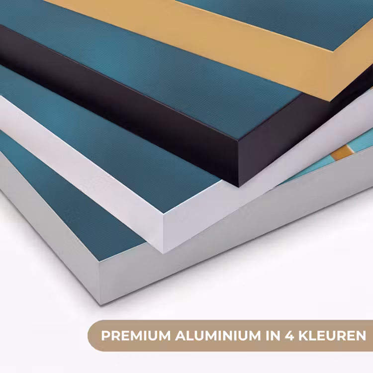 Paardenbloem - Natuur - Bloemen - Blauw Textielframe zwart klein -USP_kleurenNL