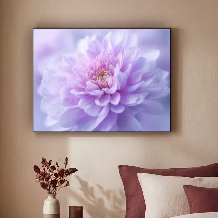 Paars - Dahlia - Dromerig Textielframe - compleet frame klein -sfeer1