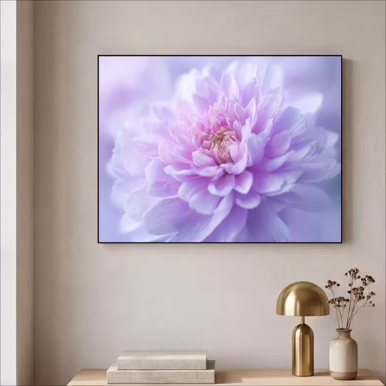 Paars - Dahlia - Dromerig Textielframe - compleet frame klein -sfeer2