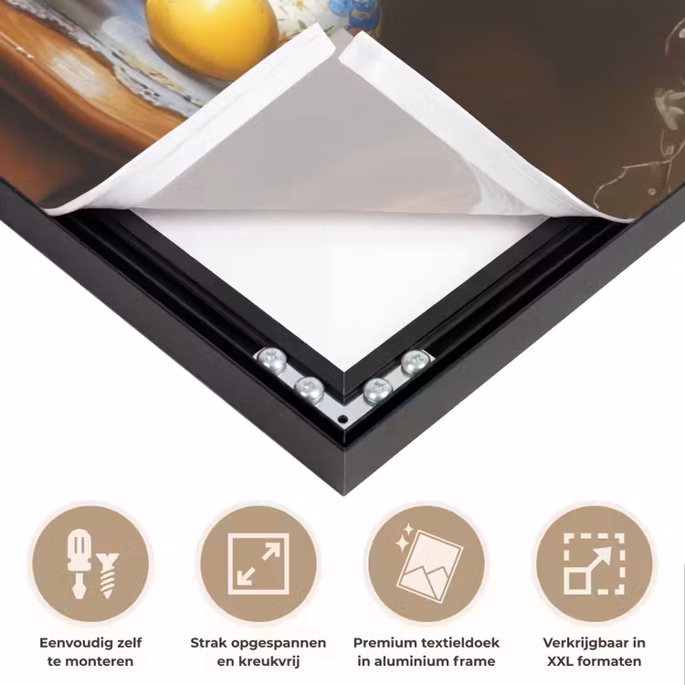 Paaseieren - Stilleven - Vaas Textielframe zwart klein -USP_feed_closeupNL