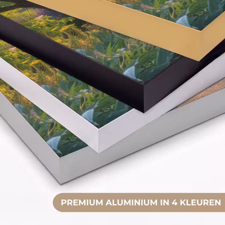 Pad - Bloemen - Park Textielframe zwart klein -USP_kleurenNL