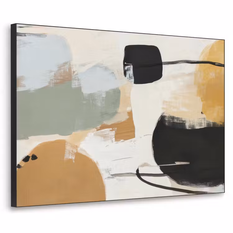 Paint - Abstract - Kleuren Textielframe - compleet frame klein -3d