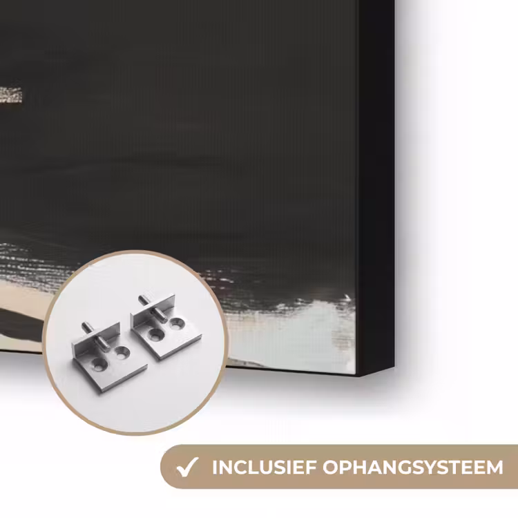 Paint - Abstract - Kleuren Textielframe zwart klein -USP_ophangsysteemNL