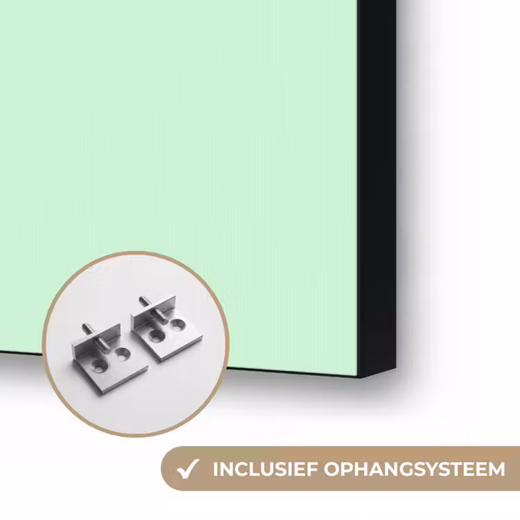 Pale - Mint - Groen Textielframe zwart klein 947 -USP_ophangsysteemNL