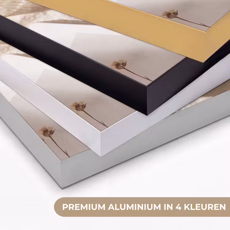 Pannenkoeken - Bessen - Ontbijt - Modern - Beige Textielframe zwart klein -USP_kleurenNL