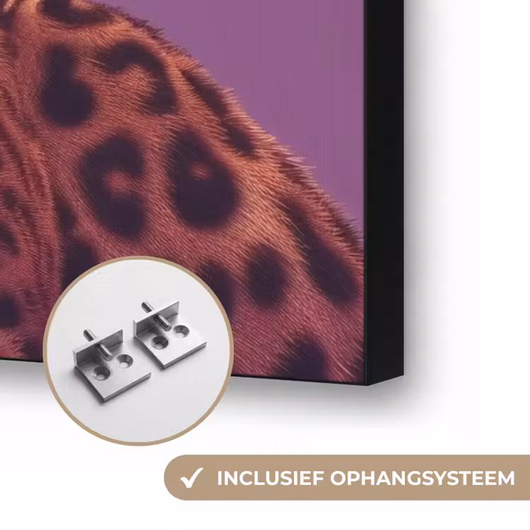 Panter - Zonnebril - Kauwgombel - Roze Textielframe zwart klein -USP_ophangsysteemNL