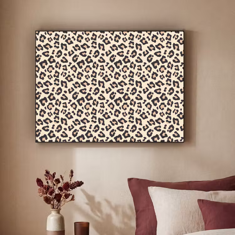 Panterprint - Patroon - Bruin Textielframe - compleet frame klein 947 -sfeer1