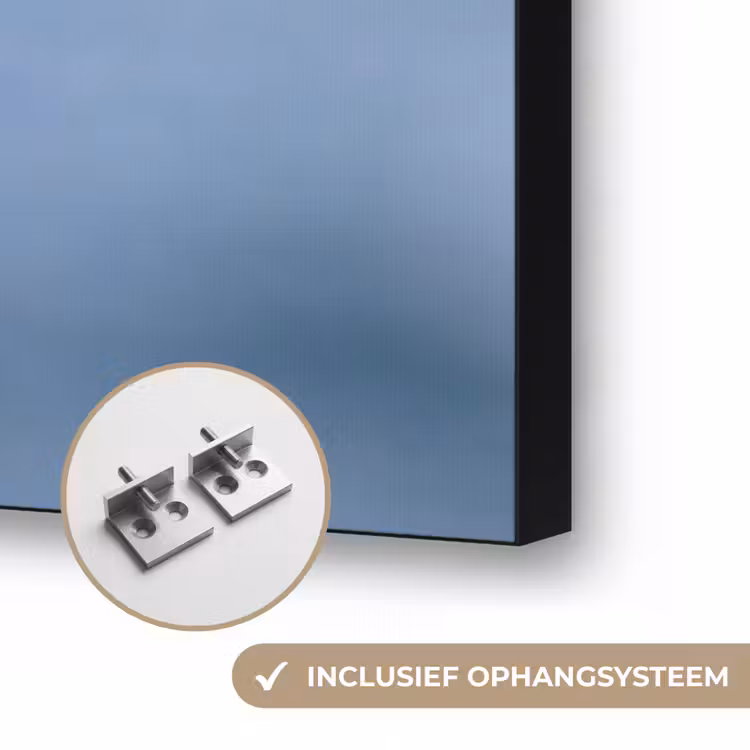 Papegaaiduiker - Portret - Natuur Textielframe zwart klein -USP_ophangsysteemNL