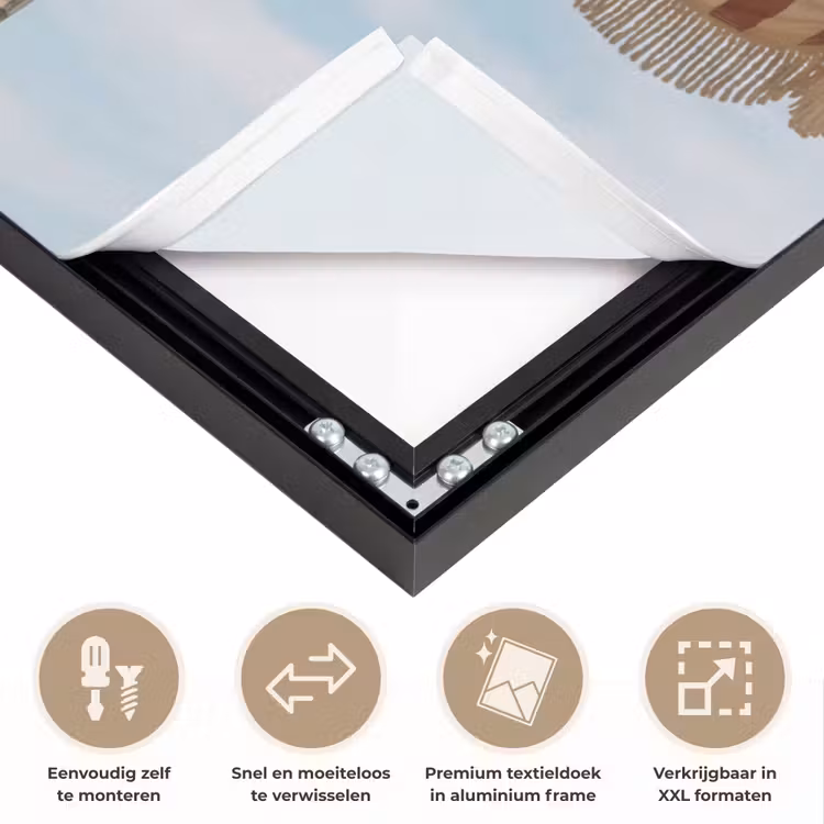 Parasol - Lucht - Rood Textielframe zwart klein -USP_closeupNL