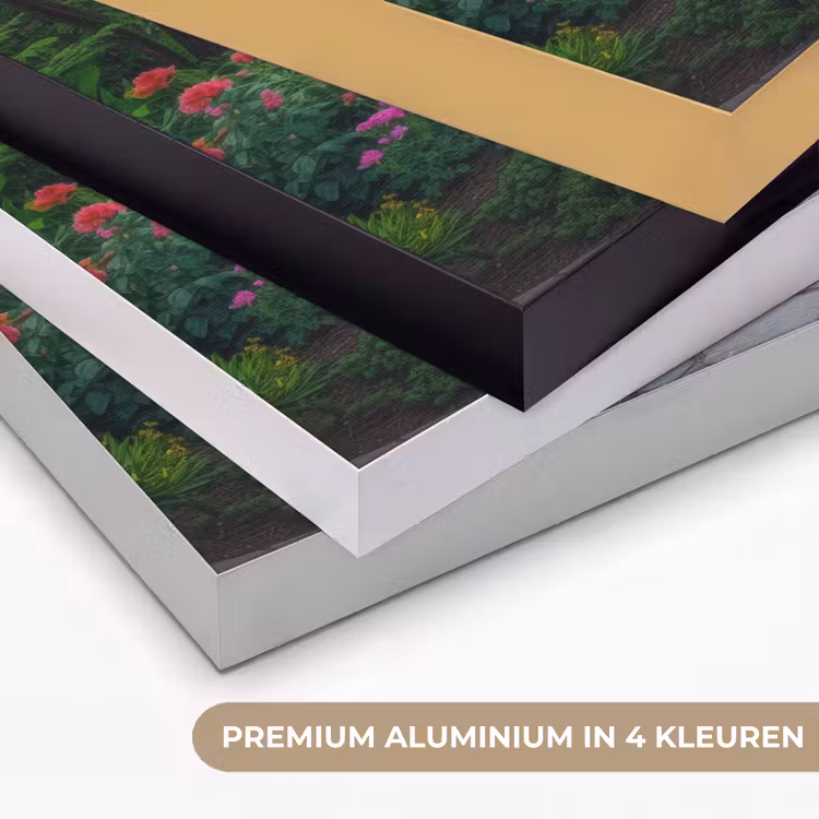 Park - Bloemen - Tuin Textielframe zwart klein -USP_kleurenNL
