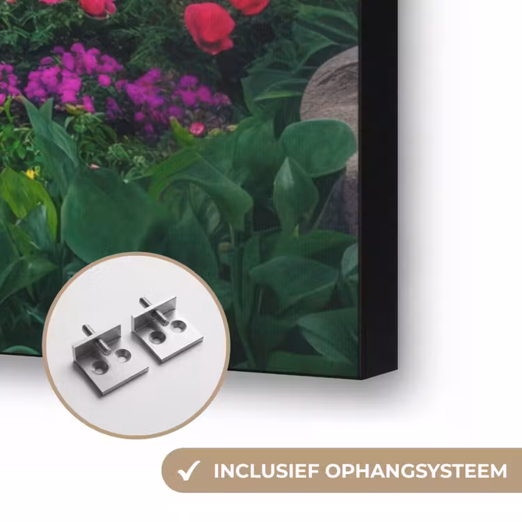 Park - Bloemen - Tuin Textielframe zwart klein -USP_ophangsysteemNL