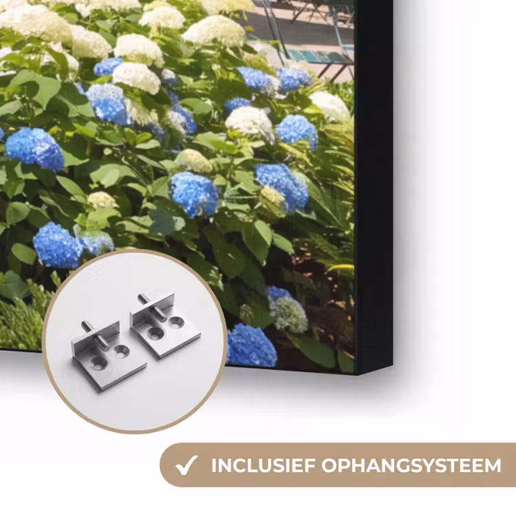 Park - Fontein - Stad - Natuur Textielframe zwart klein -USP_ophangsysteemNL