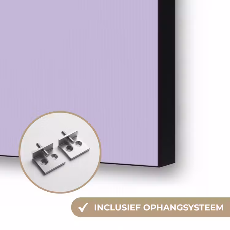 Pastel - Lilac - Paars Textielframe zwart klein 947 -USP_ophangsysteemNL