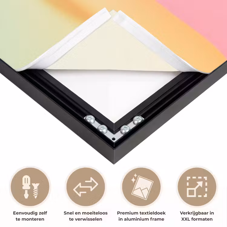 Pastel - Snoep Textielframe zwart klein -USP_closeupNL