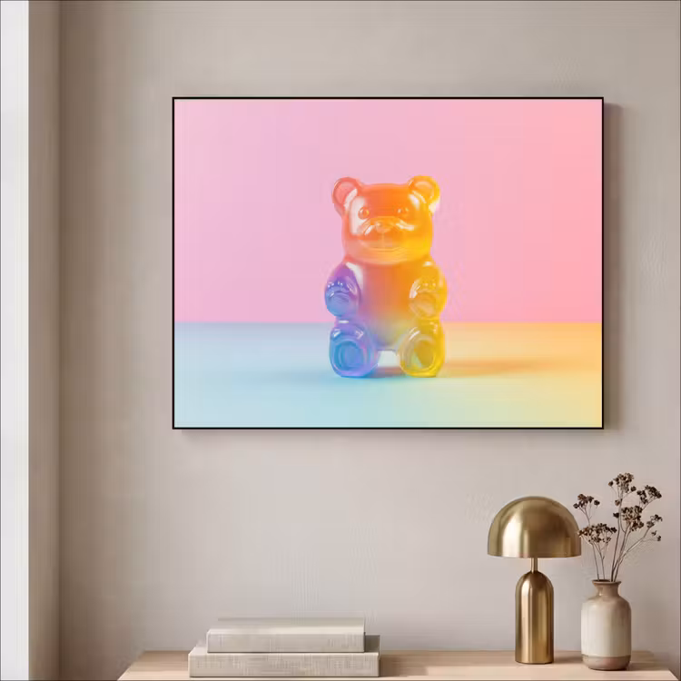 Pastel - Snoep Textielframe zwart klein -sfeer2