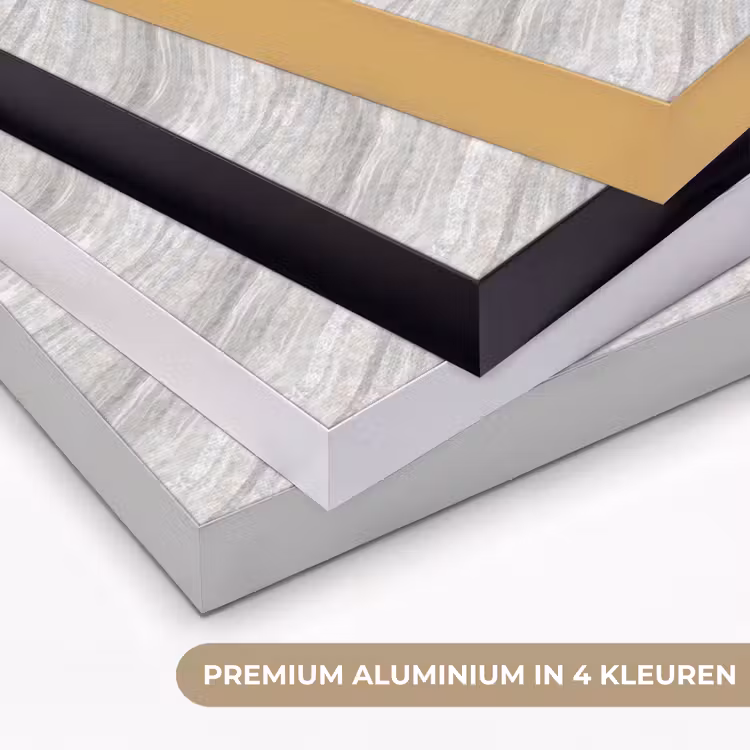 Patroon - Helder - Wit - Grijs Textielframe zwart klein 947 -USP_kleurenNL