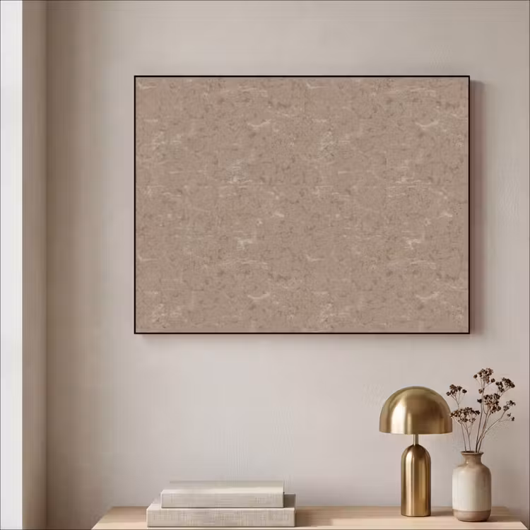 Patroon - Kalksteen - Beige Textielframe zwart klein 947 -sfeer2